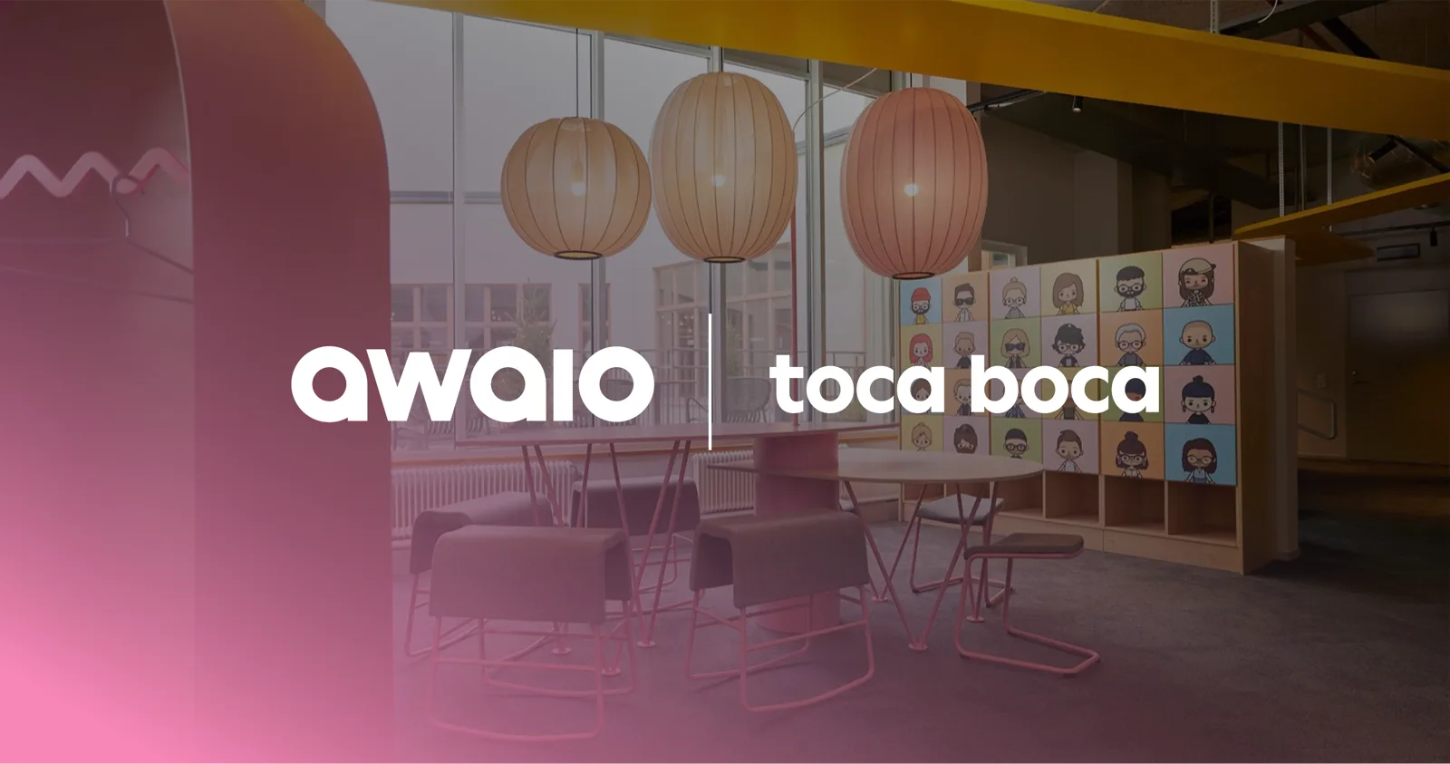 Avatar lockers and parcel delivery at Toca Boca's Stockholm campus