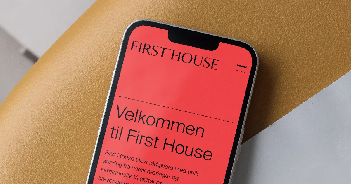 First House on a phone