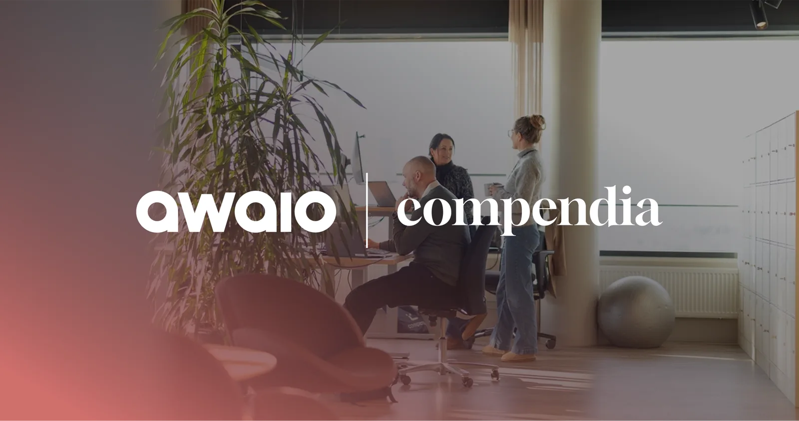 One office map for desks and meeting rooms at Compendia