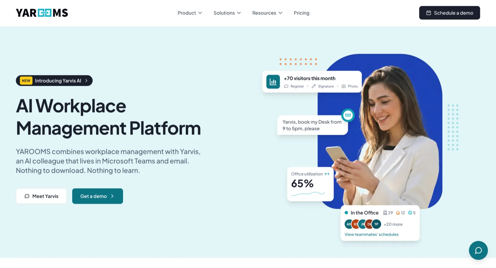 YAROOMS desk booking software