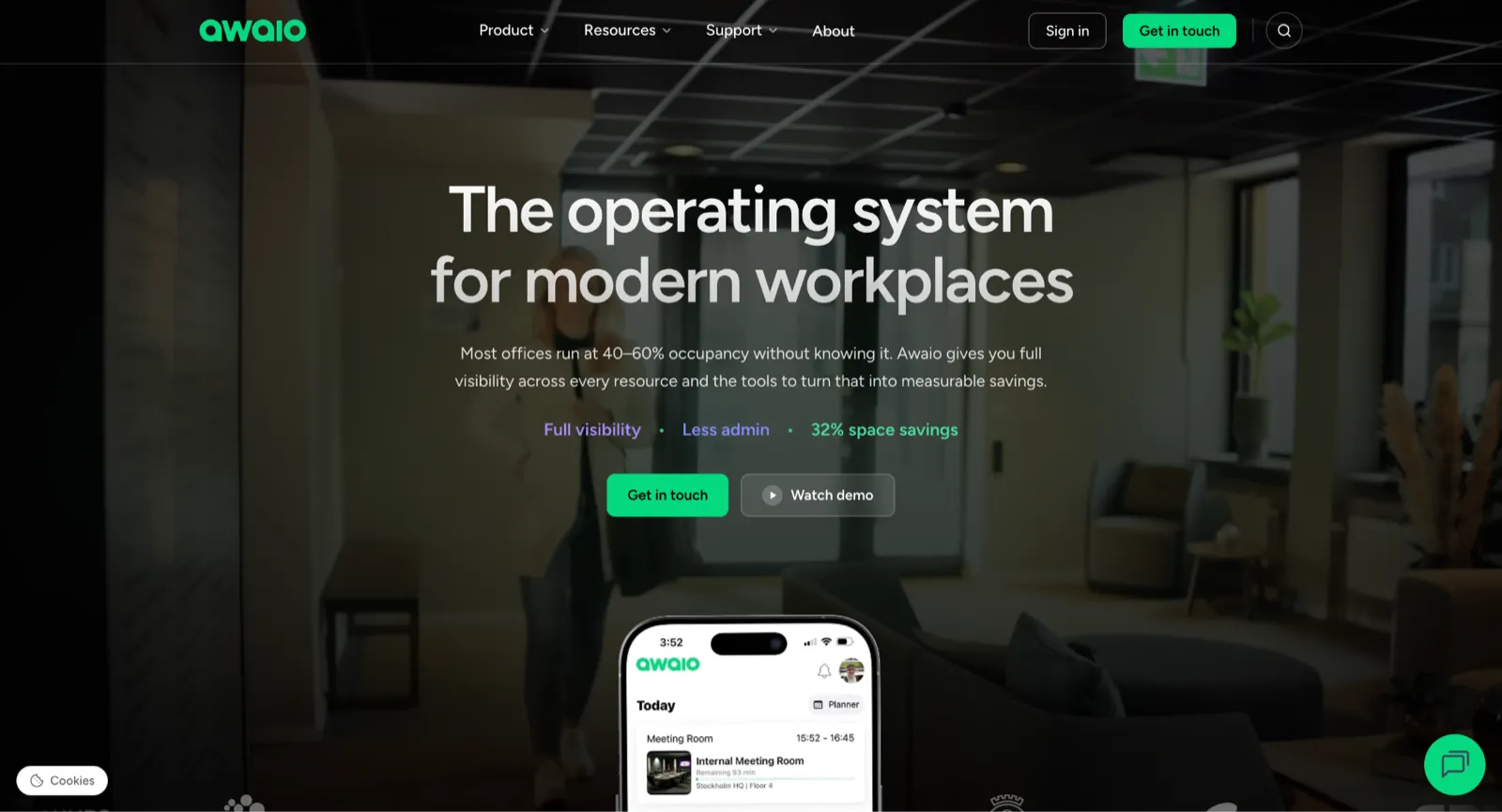 Awaio locker management software dashboard