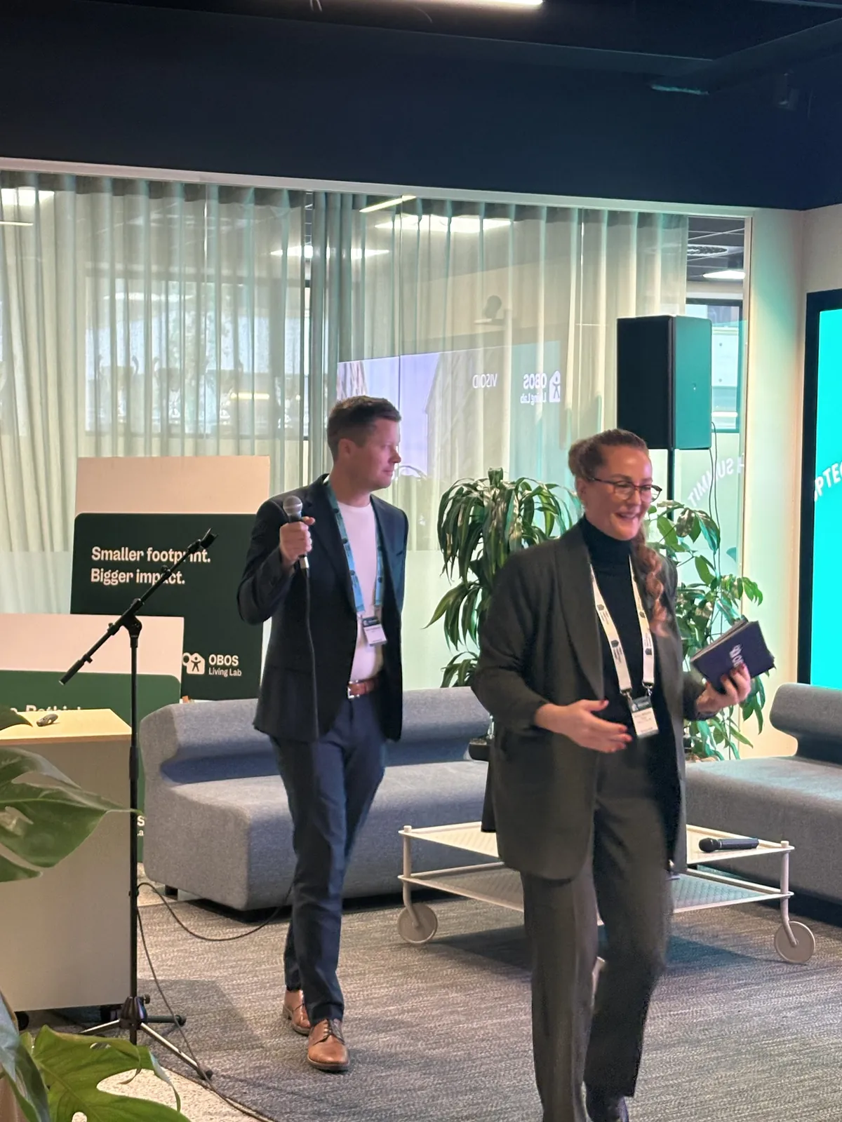 A session on the Future of Work & Life stage at Oslo Proptech Summit 2026