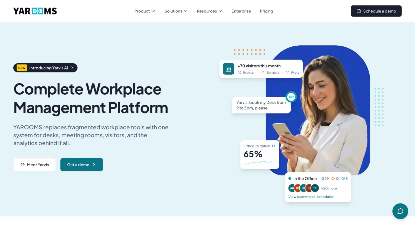 YAROOMS homepage