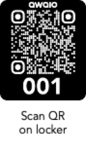 Scan QR code on the locker