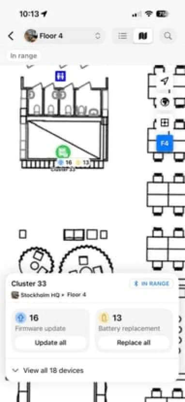 Locate the lock on the floor map