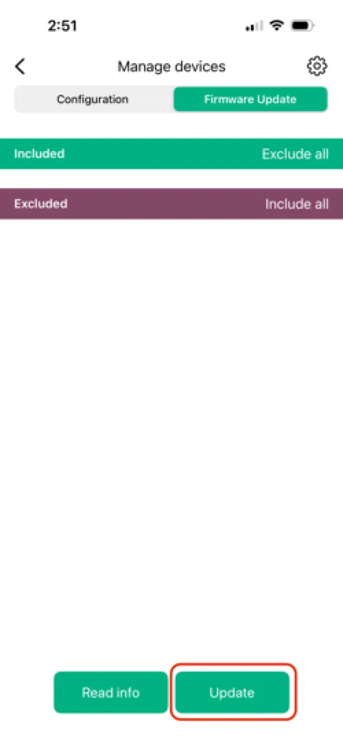 Press Update at the bottom of the page