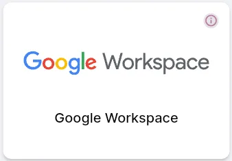 Google Workspace option in the Create Integration dialog