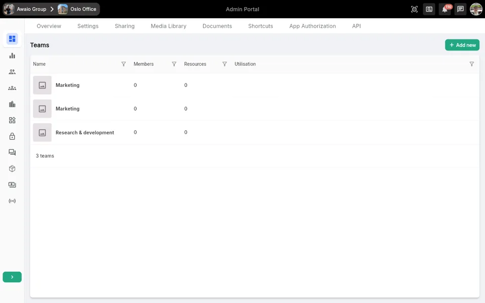 Teams overview