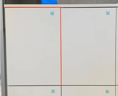 Level and straighten the storage door in all directions
