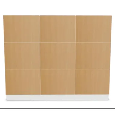 Outlay door type: doors overlap the cabinet frame