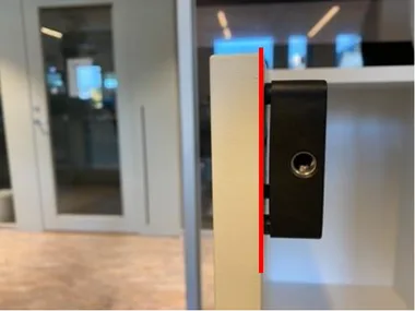 Step 11: make sure all screws are tightened and the lock sits flat