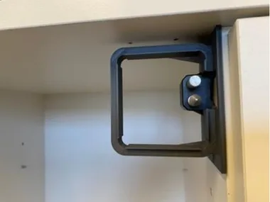 Step 12: remove the template from the locking pin