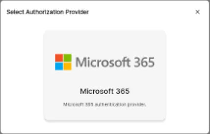 Microsoft 365 integration option