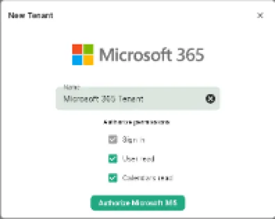 Add Microsoft Tenant form