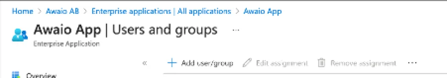 Link Microsoft Group to Awaio Team