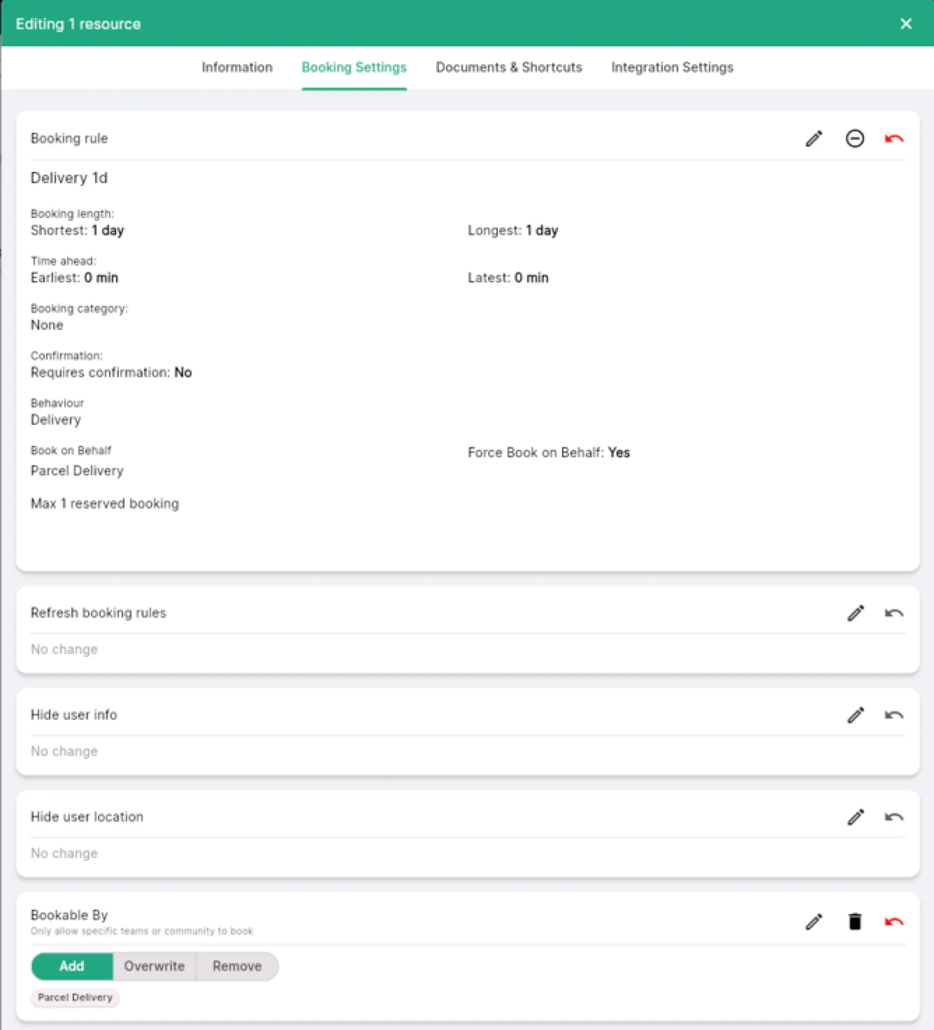 Set Best For tags to Delivery on the lockers