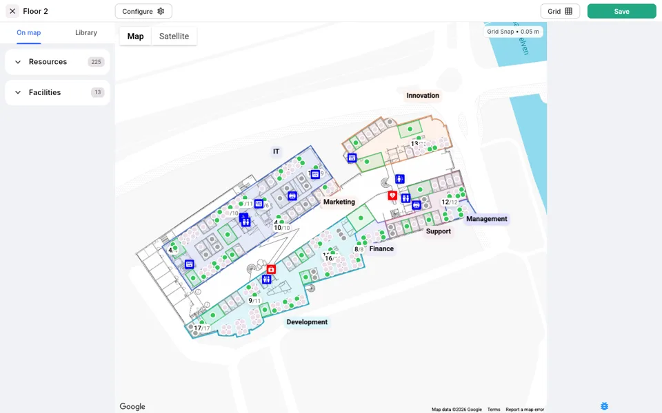 Step 3 — Office map editor