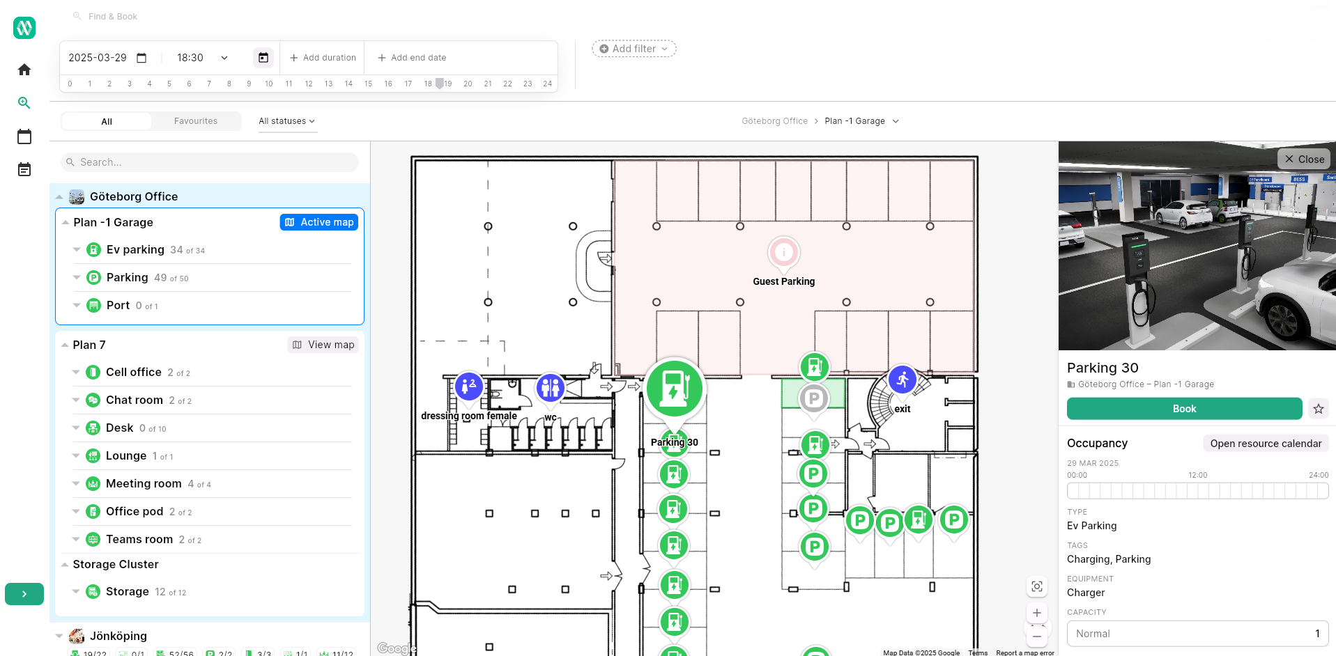 An image of Awaio's parking management module