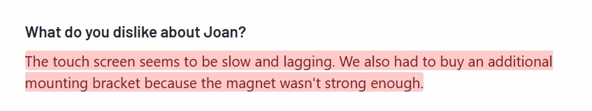 what do you dislike about joan